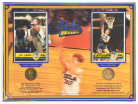 Bill Walton & John Wooden Signed UCLA LE 12x16 Display with Bronze Coins (Optimum Group) at PristineAuction.com