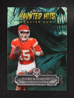 Patrick Mahomes 2024 Wild Card Haunted Hits Monster Hunt Emerald Shimmer #HHSPM #2/3 at PristineAuction.com