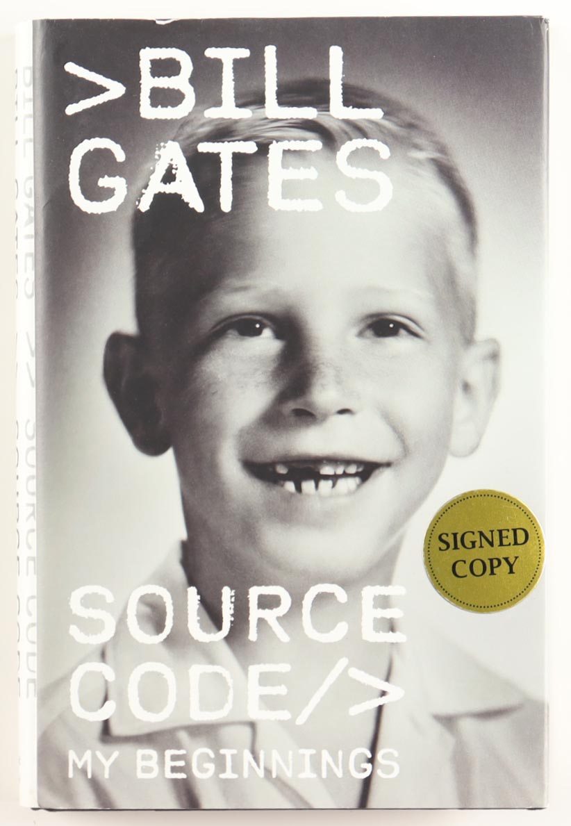 Bill Gates Signed "Source Code: My Beginnings" Hardcover Book (JSA) at PristineAuction.com Bill Gates Signed "Source Code: My Beginnings" Hardcover Book (JSA) at PristineAuction.com