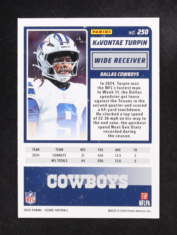 KaVontae Turpin 2025 Score Cubic #250 #137/185 at PristineAuction.com KaVontae Turpin 2025 Score Cubic #250 #137/185 at PristineAuction.com