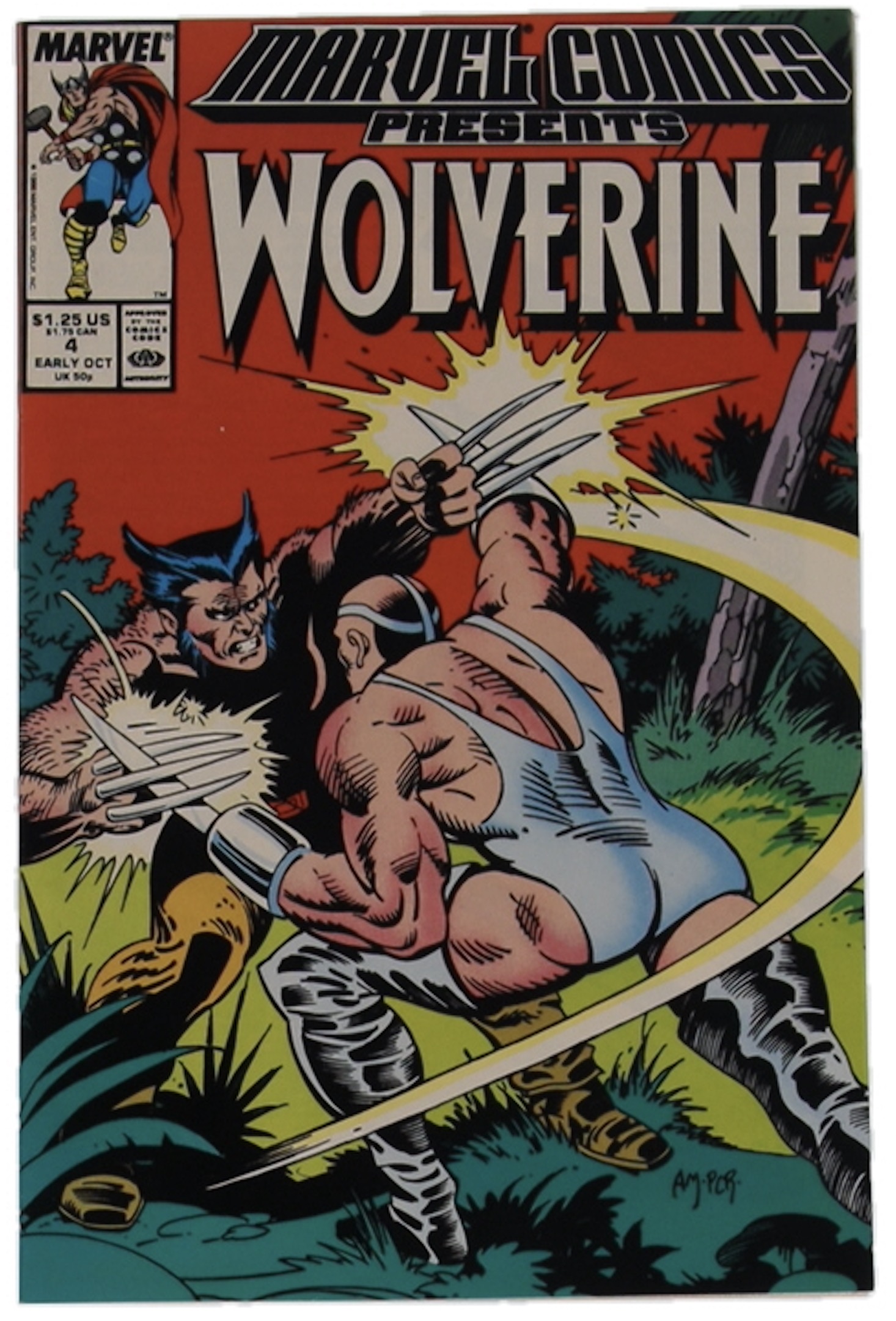 1988 "Marvel Comics Presents: Wolverine" Issue #4 Marvel Comic Book at PristineAuction.com 1988 "Marvel Comics Presents: Wolverine" Issue #4 Marvel Comic Book at PristineAuction.com