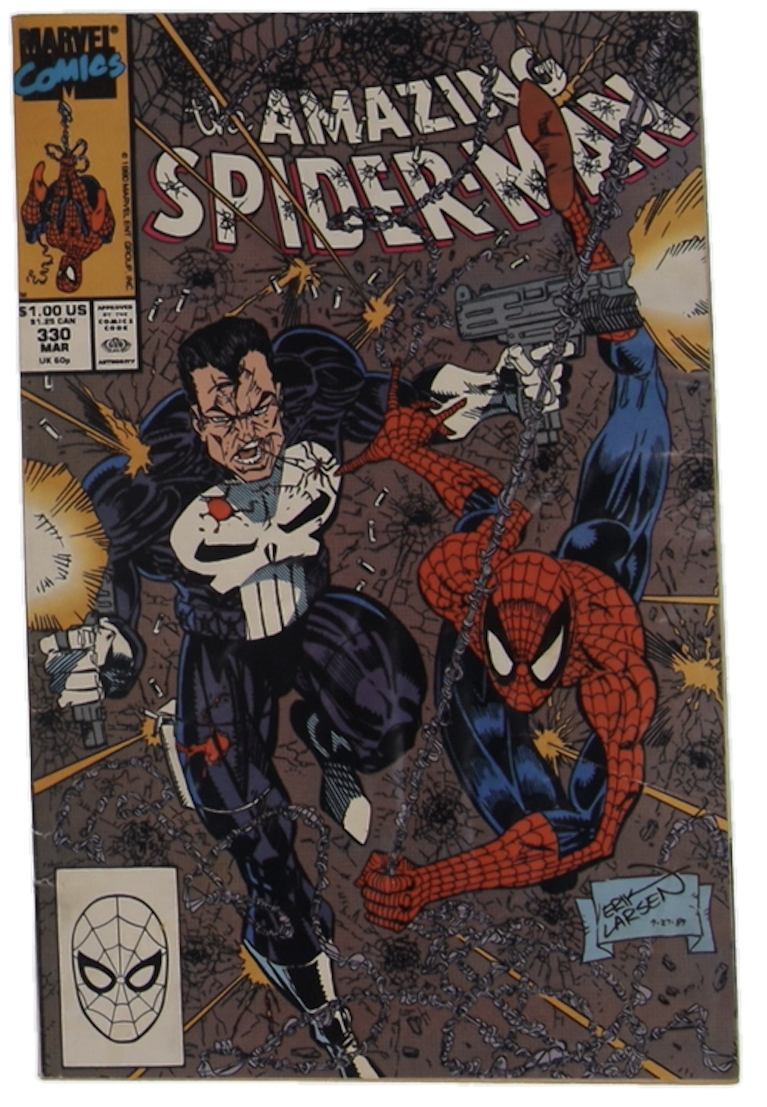 1990 "The Amazing Spider-Man" Issue #330 Marvel Comic Book at PristineAuction.com 1990 "The Amazing Spider-Man" Issue #330 Marvel Comic Book at PristineAuction.com