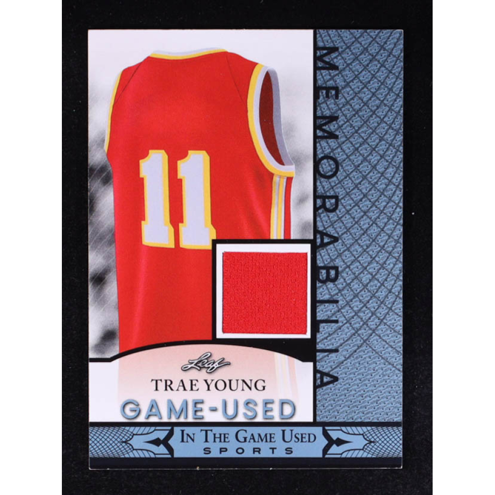 Trae Young 2024 Leaf In the Game Sports Used Memorabilia #GUM-141 at PristineAuction.com