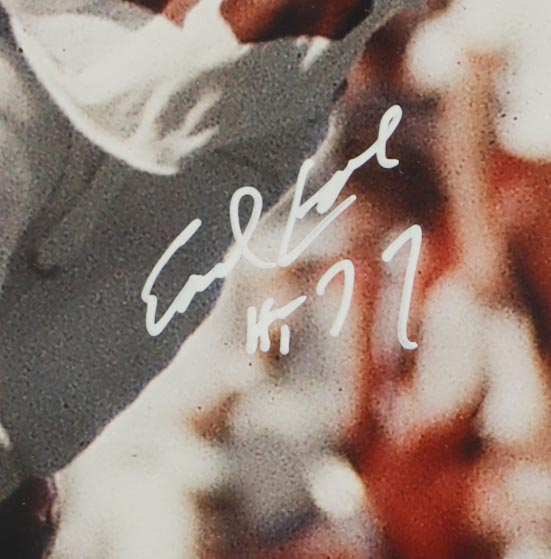 Earl Campbell Signed Texas Longhorns Custom Framed Photo Display Inscribed "HT77" (JSA) at PristineAuction.com Earl Campbell Signed Texas Longhorns Custom Framed Photo Display Inscribed "HT77" (JSA) at PristineAuction.com