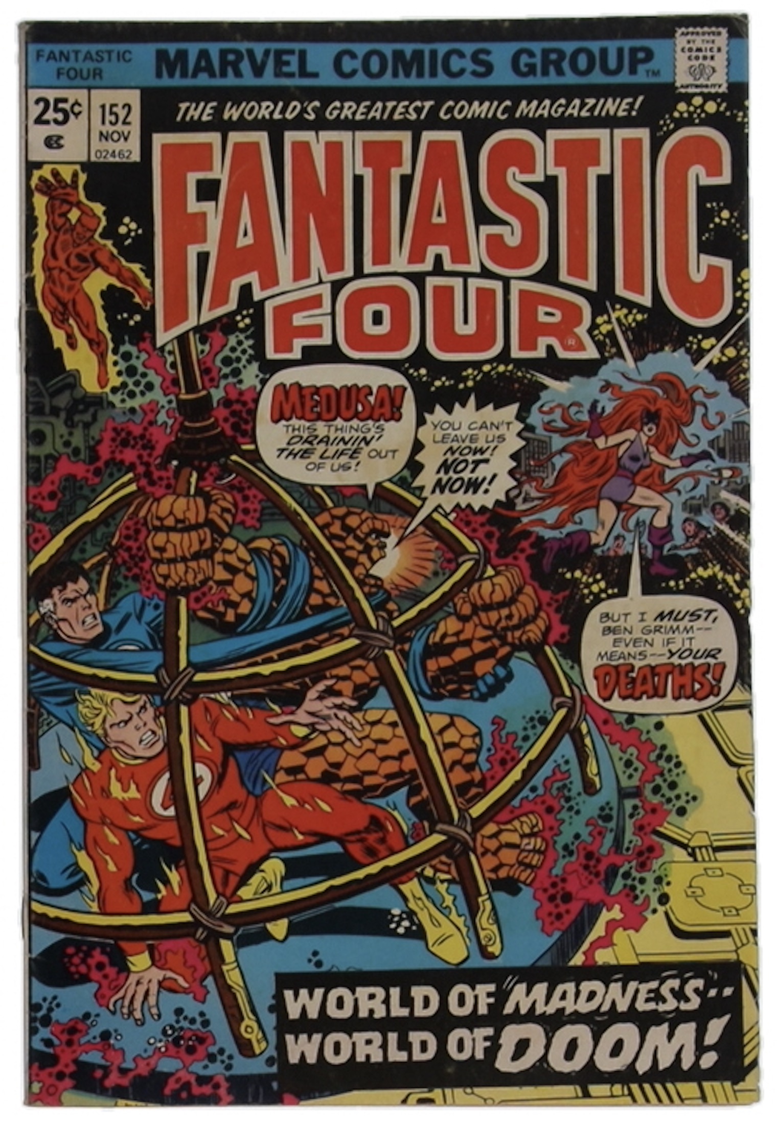 1974 "The Fantastic Four" Issue #152 Marvel Comic Book at PristineAuction.com 1974 "The Fantastic Four" Issue #152 Marvel Comic Book at PristineAuction.com