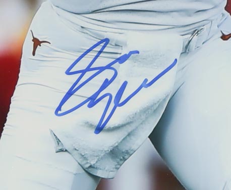 Sam Ehlinger Signed Texas Longhorns Custom Framed Photo Display (TriStar) at PristineAuction.com Sam Ehlinger Signed Texas Longhorns Custom Framed Photo Display (TriStar) at PristineAuction.com