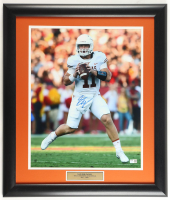Sam Ehlinger Signed Texas Longhorns Custom Framed Photo Display (TriStar) at PristineAuction.com