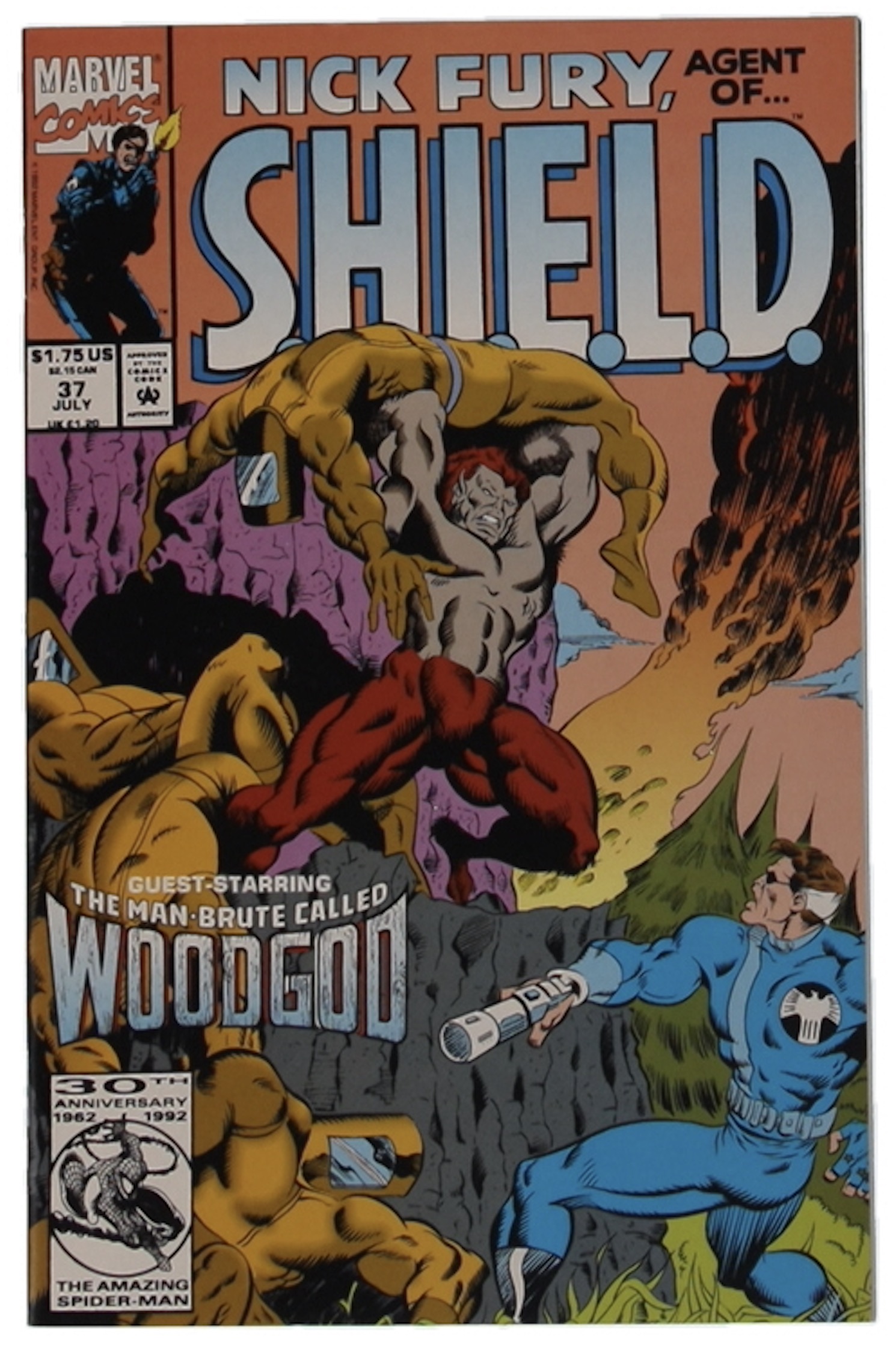 1992 "Nick Fury, Agent Of S.H.I.E.L.D." Issue #37 Marvel Comic Book at PristineAuction.com 1992 "Nick Fury, Agent Of S.H.I.E.L.D." Issue #37 Marvel Comic Book at PristineAuction.com