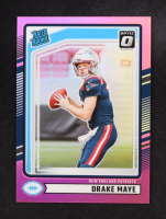 Drake Maye 2024 Donruss Optic Rated Rookies Preview Pink #379 RC at PristineAuction.com