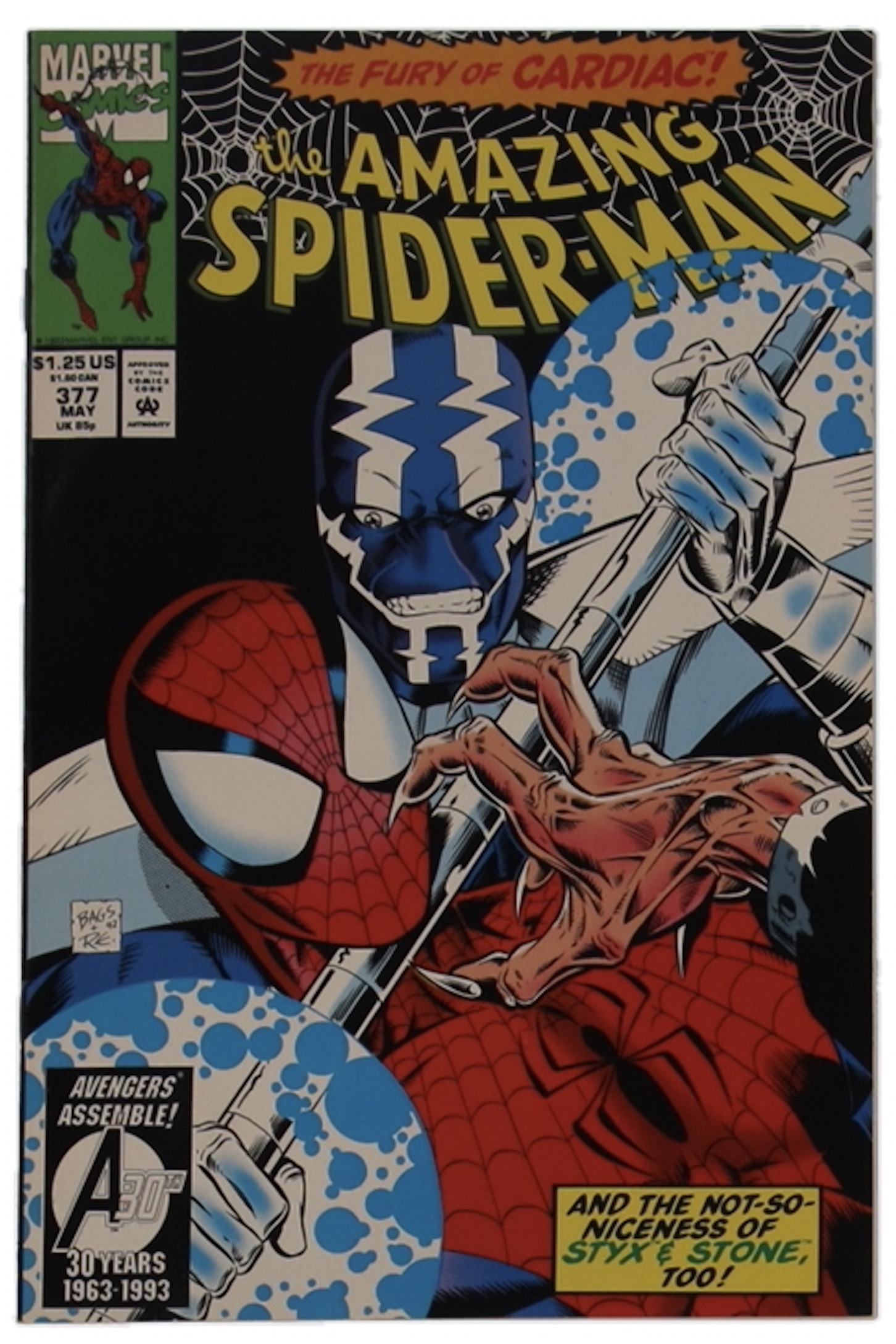 1993 "The Amazing Spider-Man" Issue #377 Marvel Comic Book at PristineAuction.com 1993 "The Amazing Spider-Man" Issue #377 Marvel Comic Book at PristineAuction.com