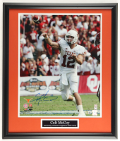 Colt McCoy Signed Texas Longhorns Custom Framed Photo Display (McCoy & Beckett) at PristineAuction.com