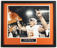 Colt McCoy Signed Texas Longhorns Custom Framed Photo Display (Beckett) at PristineAuction.com