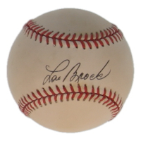Lou Brock Signed ONL Baseball (PSA) at PristineAuction.com