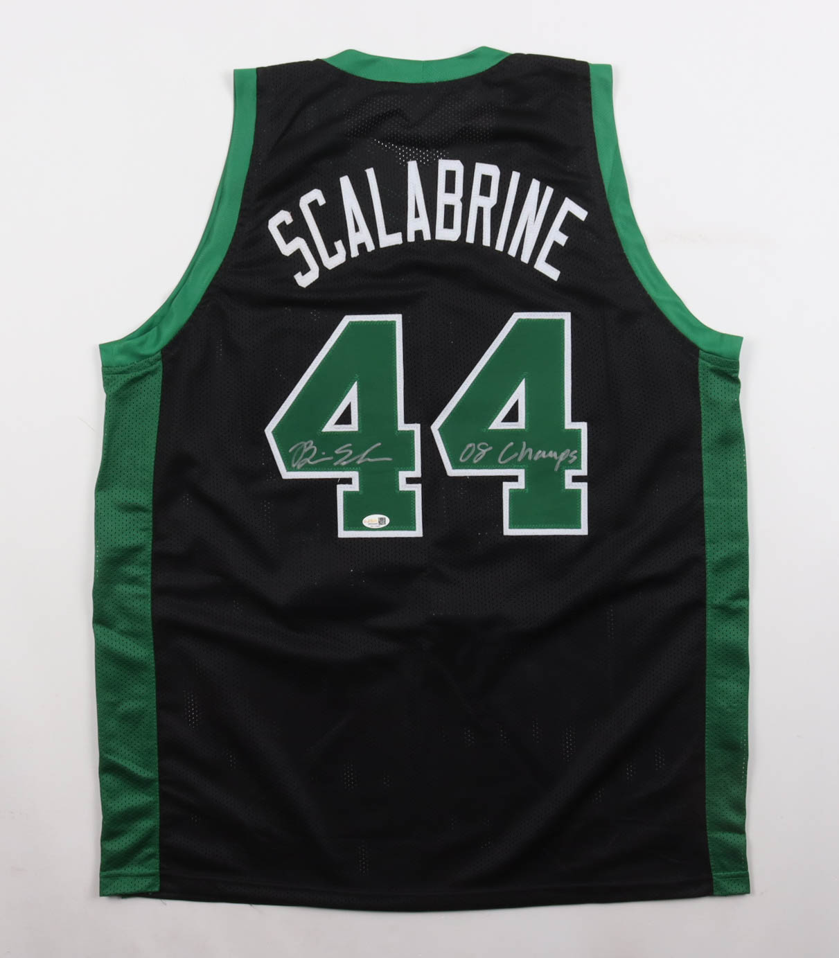 Brian Scalabrine Signed Jersey Inscribed "08 Champs" (JSA) at PristineAuction.com Brian Scalabrine Signed Jersey Inscribed "08 Champs" (JSA) at PristineAuction.com
