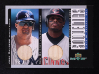 Jose Canseco / Ken Griffey Jr. 2001 Upper Deck MVP Souvenirs Dual Game-Used Bat #B-HR at PristineAuction.com