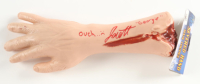 Jackson Robert Scott Signed "It" Severed Hand Prop Inscribed "Georgie" & "Ouch... :(" (JSA) at PristineAuction.com