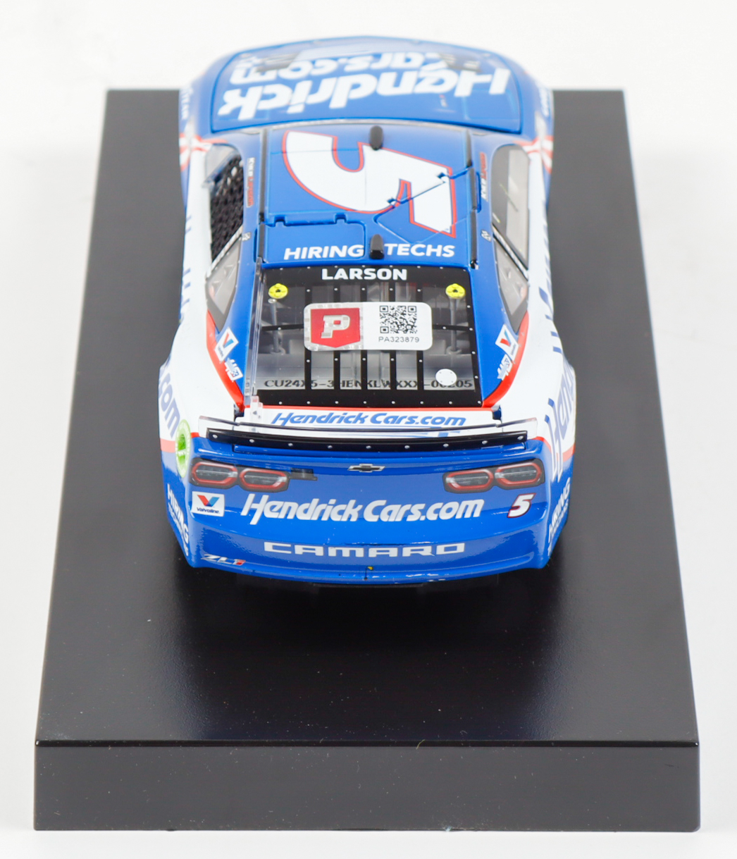 Kyle Larson Signed 2024 #5 HendrickCars.com Kansas Win Camaro ZL1 | 1:24 Diecast Car (PA) at PristineAuction.com Kyle Larson Signed 2024 #5 HendrickCars.com Kansas Win Camaro ZL1 | 1:24 Diecast Car (PA) at PristineAuction.com