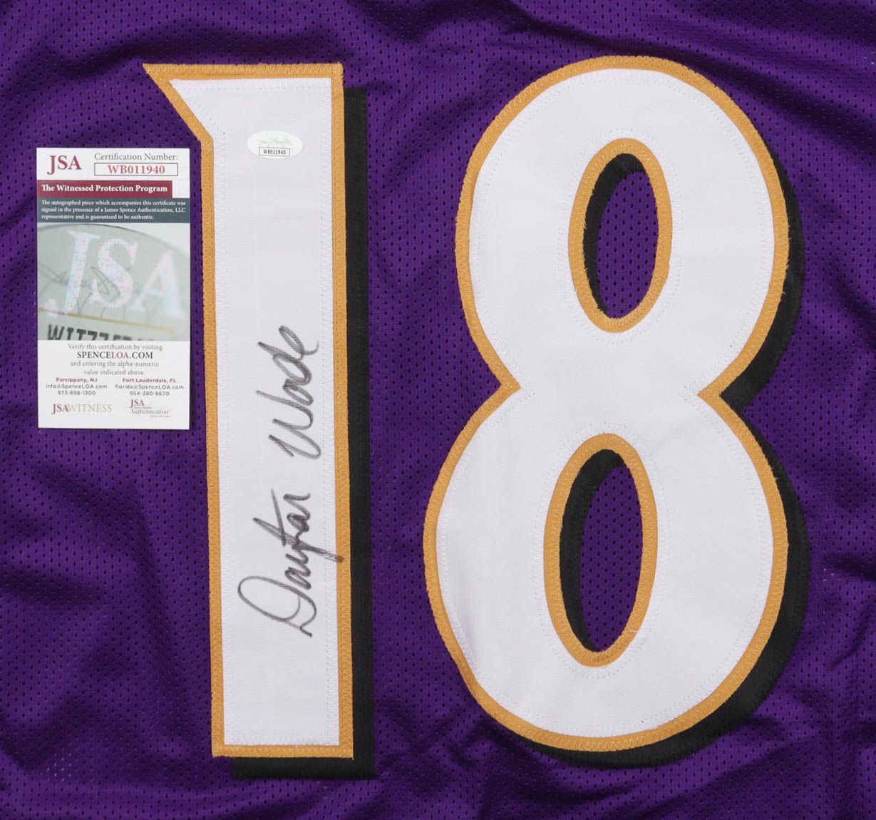 Dayton Wade Signed Jersey (JSA) at PristineAuction.com Dayton Wade Signed Jersey (JSA) at PristineAuction.com