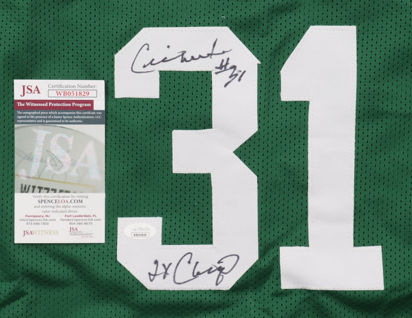 Cedric Maxwell Signed Jersey Inscribed "2x Champ" (JSA) at PristineAuction.com Cedric Maxwell Signed Jersey Inscribed "2x Champ" (JSA) at PristineAuction.com