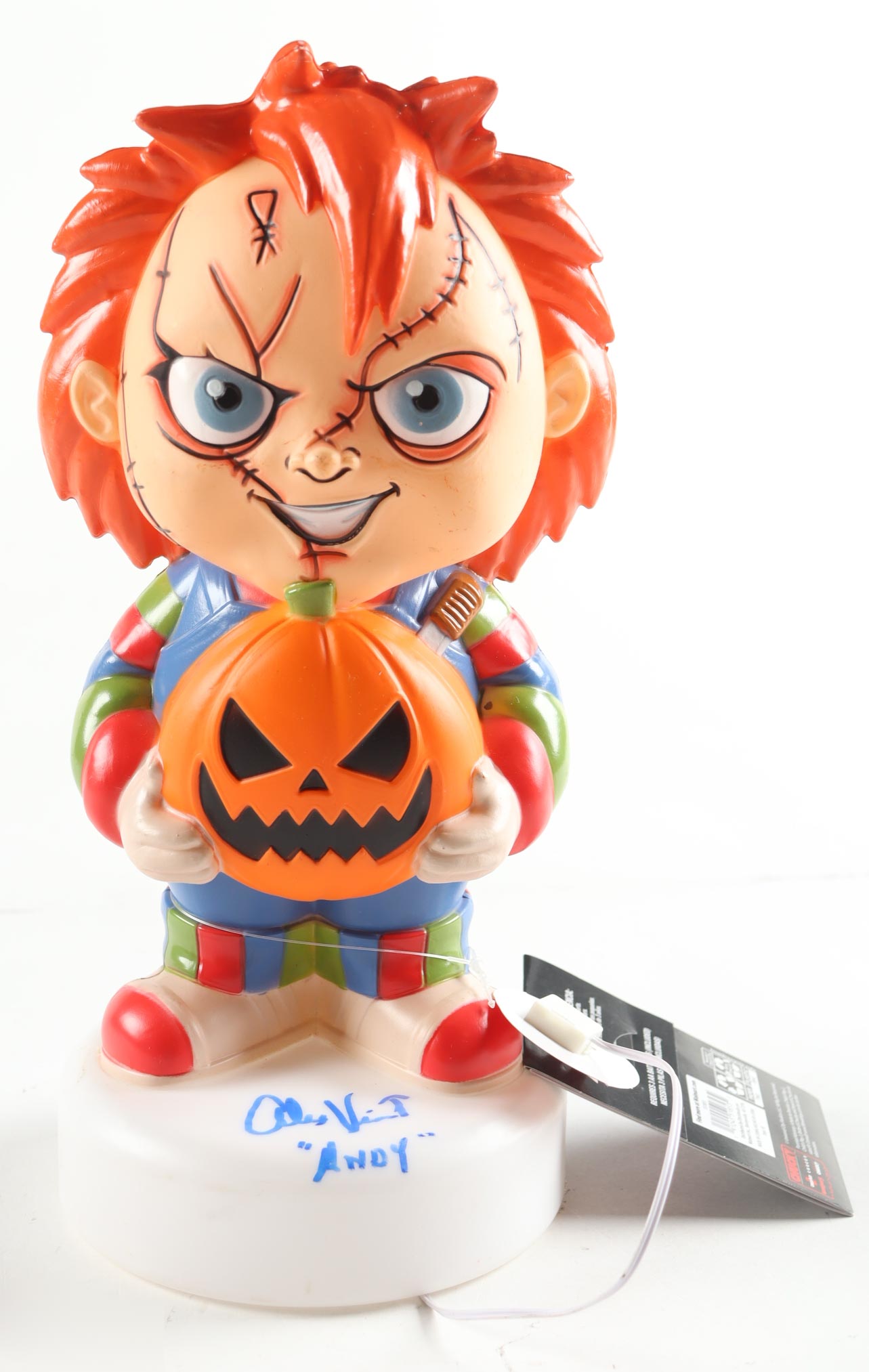 Alex Vincent Signed "Child's Play" Character Lamp Inscribed "Andy" (JSA) at PristineAuction.com Alex Vincent Signed "Child's Play" Character Lamp Inscribed "Andy" (JSA) at PristineAuction.com