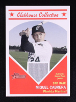Miguel Cabrera 2008 Topps Heritage Clubhouse Collection Game-Worn Jersey #CC-MC at PristineAuction.com