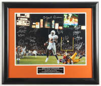 2005 Texas Longhorns Custom Framed Photo Display Signed By (21) with Vince Young, Mack Brown, Brian Orakpo, Michael Huff (Young & Beckett) at PristineAuction.com
