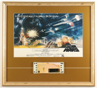 1977 "Star Wars" Custom Framed Print Display with Original 1977 Film Cell with Hologram at PristineAuction.com