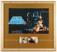 1977 "Star Wars" Custom Framed Print Display with Original 1977 Film Cell with Hologram at PristineAuction.com