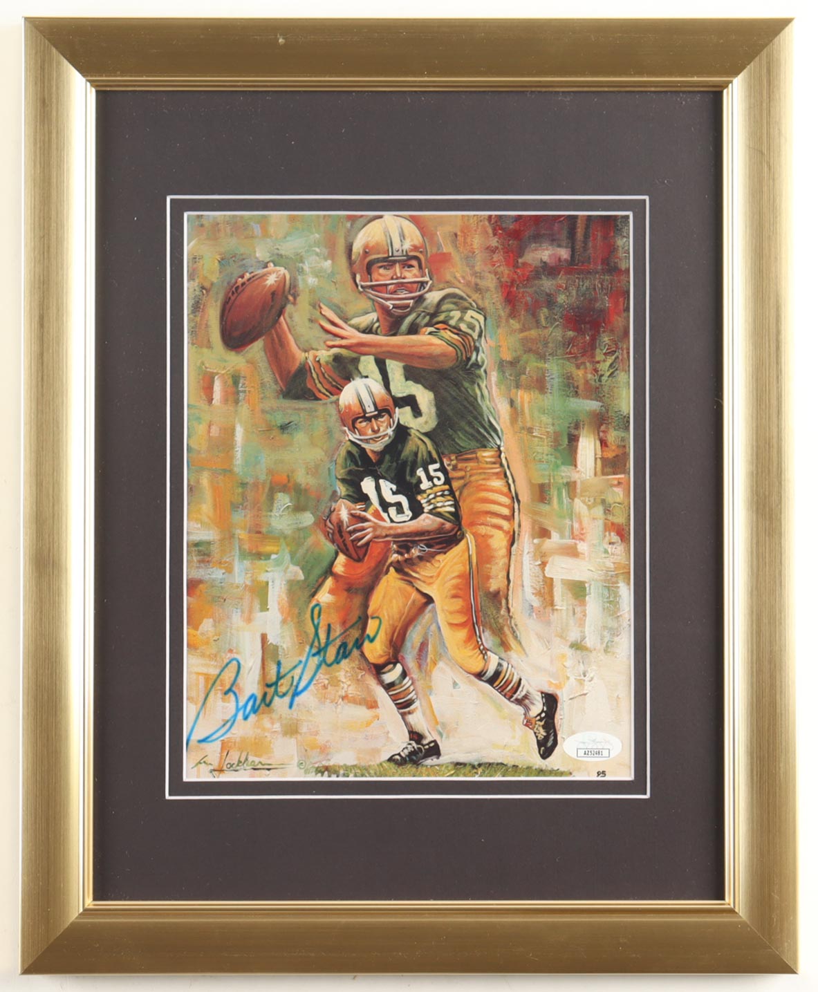 Bart Starr Signed Packers Custom Framed Art Print Display (JSA) at PristineAuction.com Bart Starr Signed Packers Custom Framed Art Print Display (JSA) at PristineAuction.com