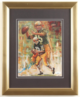Bart Starr Signed Packers Custom Framed Art Print Display (JSA) at PristineAuction.com