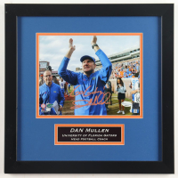 Dan Mullen Signed Florida Gators Custom Framed Photo Display Inscribed "Go Gators!" (Sports Collectible) at PristineAuction.com