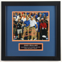 Dan Mullen Signed Florida Gators Custom Framed Photo Display Inscribed "Go Gators!" (Sports Collectible) at PristineAuction.com