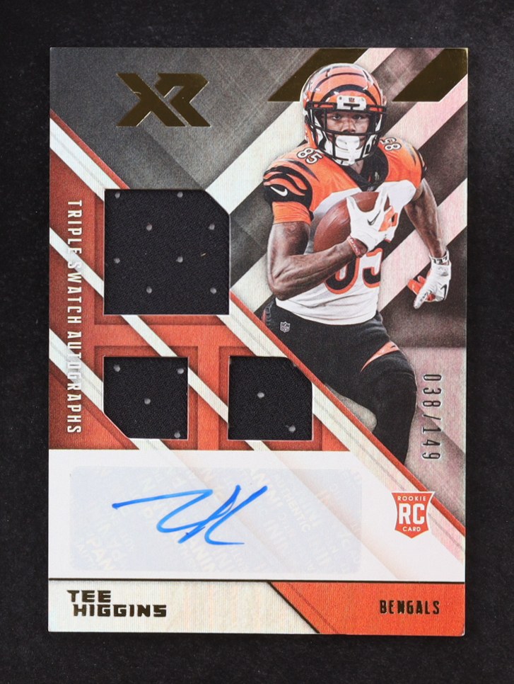 Tee Higgins 2020 Panini XR JSY AU #210 #038/149 RC at PristineAuction.com Tee Higgins 2020 Panini XR JSY AU #210 #038/149 RC at PristineAuction.com