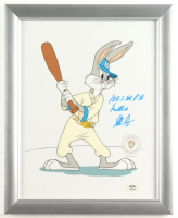 Nolan Ryan Signed "Looney Tunes" Custom Framed Original Film Cel Display Inscribed "108.5 M.P.H. Fastball" (PSA) at PristineAuction.com