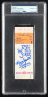 Reggie Jackson Signed 1978 World Series Game Ticket (PSA Auto 10) at PristineAuction.com