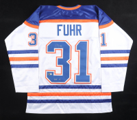 Grant Fuhr Signed Jersey Inscribed "HOF 03" (Beckett) at PristineAuction.com