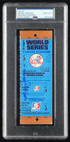 Reggie Jackson Signed 1972 World Series Game Ticket (PSA Auto 10) at PristineAuction.com