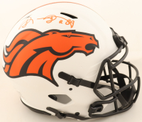 Shannon Sharpe Signed Broncos Full-Size Authentic On-Field Lunar Eclipse Alternate Speed Helmet (Beckett) at PristineAuction.com