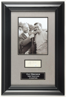 Gay Brewer Signed Custom Framed Cut Display (JSA) at PristineAuction.com