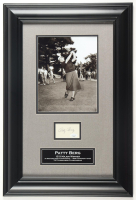 Patty Berg Signed Custom Framed Cut Display (JSA) at PristineAuction.com