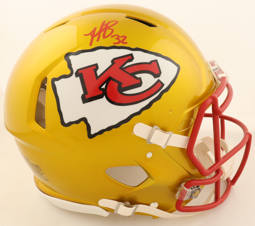 Nick Bolton Signed Chiefs Full-Size Authentic On-Field Flash Alternate Speed Helmet (Beckett) at PristineAuction.com Nick Bolton Signed Chiefs Full-Size Authentic On-Field Flash Alternate Speed Helmet (Beckett) at PristineAuction.com