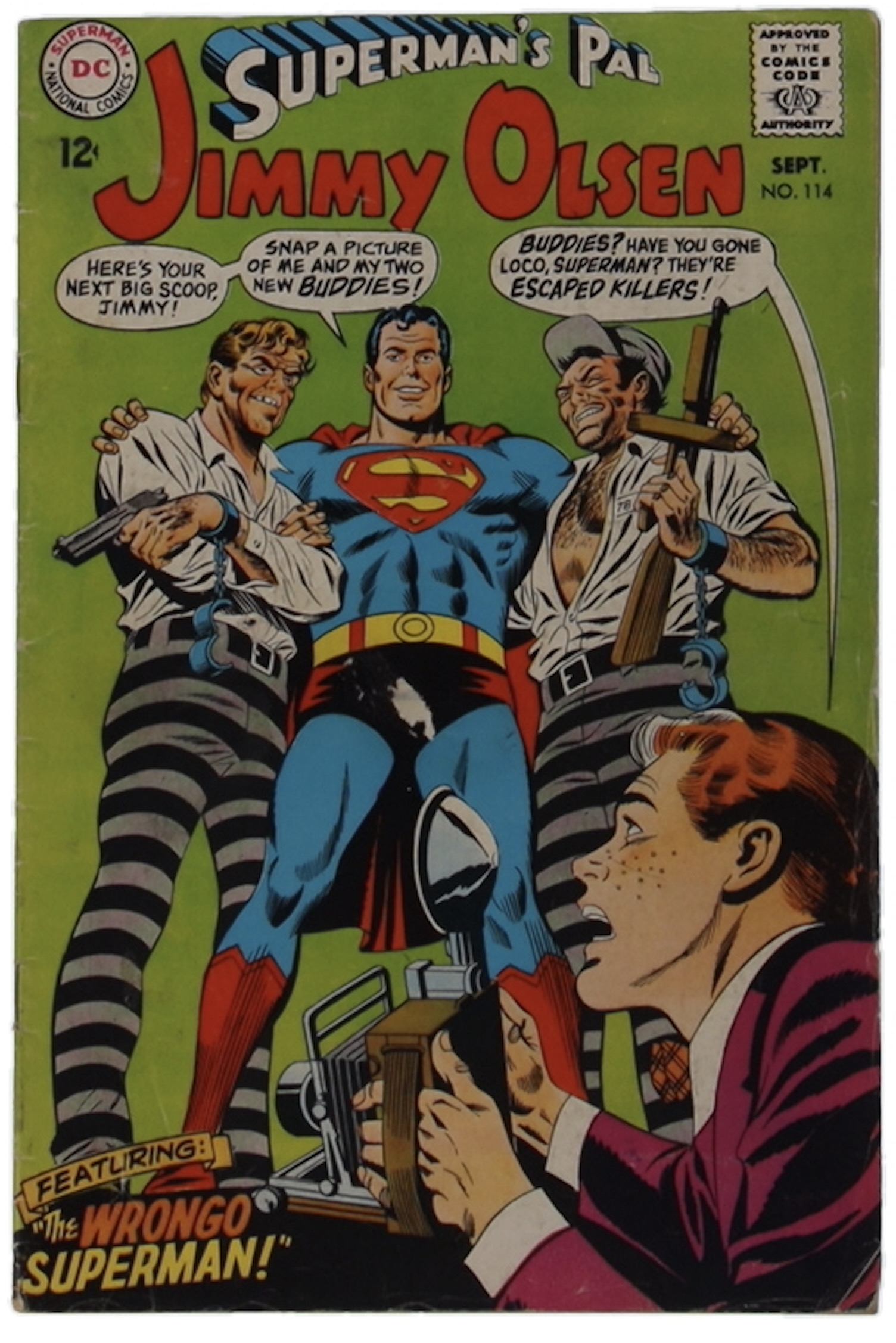 1968 "Superman's Pal Jimmy Olsen" #114 DC Comic Book at PristineAuction.com 1968 "Superman's Pal Jimmy Olsen" #114 DC Comic Book at PristineAuction.com
