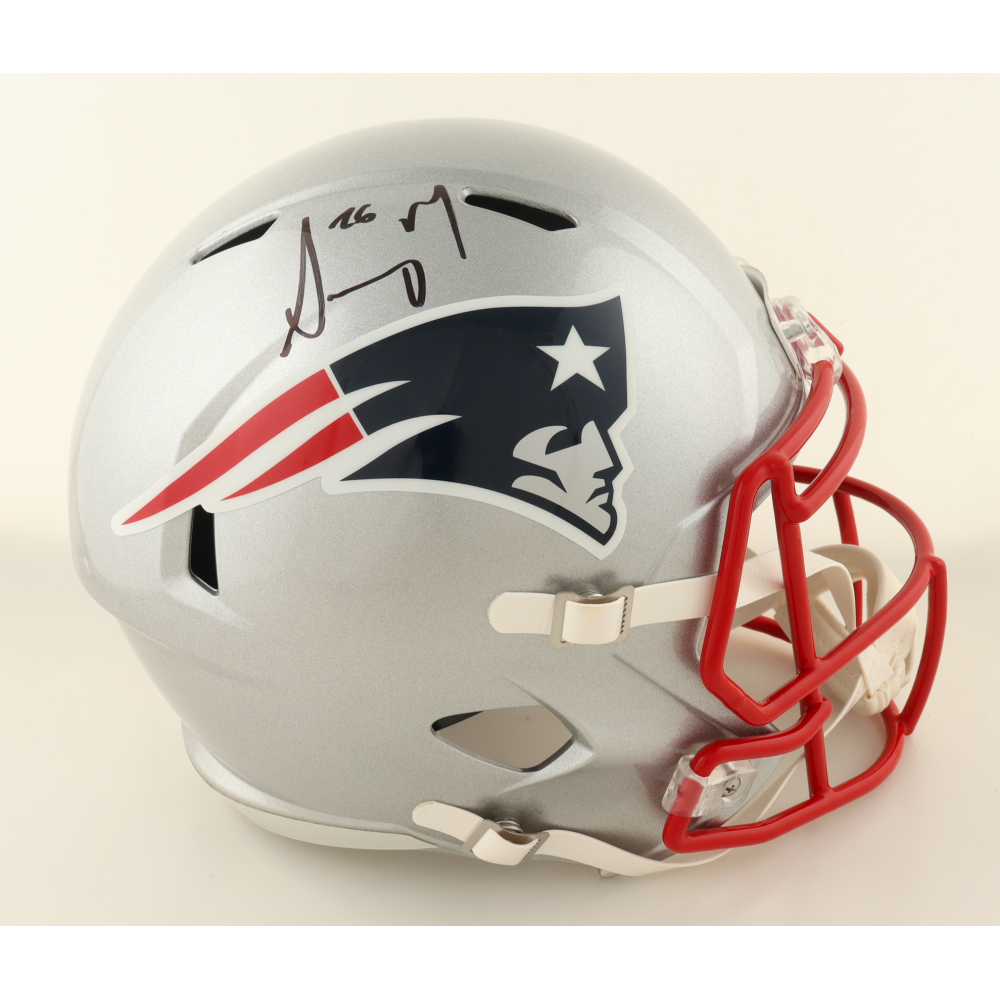 Sony Michel Signed Patriots Full-Size Speed Helmet (Beckett) at PristineAuction.com