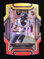 Nico Collins 2021 Select Prizm Red and Yellow Die Cut #269 RC at PristineAuction.com