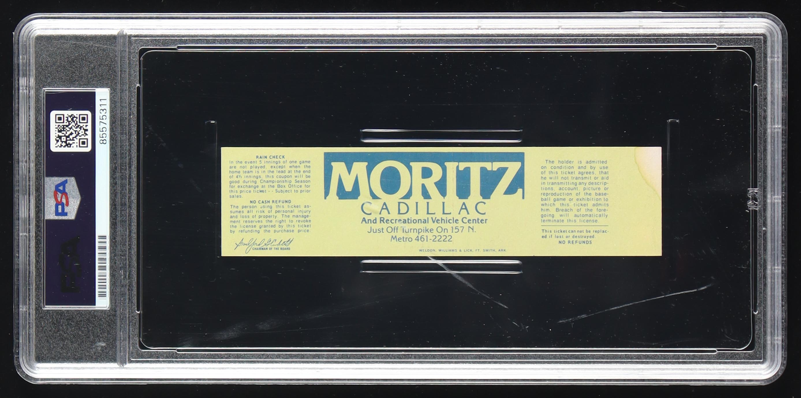 Nolan Ryan Signed 1980 Original Game Ticket (PSA Auto 10) at PristineAuction.com Nolan Ryan Signed 1980 Original Game Ticket (PSA Auto 10) at PristineAuction.com
