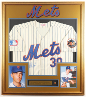 Nolan Ryan Signed Custom Framed Jersey Display with World Series Pin (PSA) at PristineAuction.com
