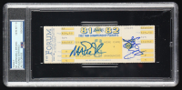 Magic Johnson & Julius Erving Signed 1981-82 NBA Playoffs Original Game Ticket (PSA Auto 10) at PristineAuction.com
