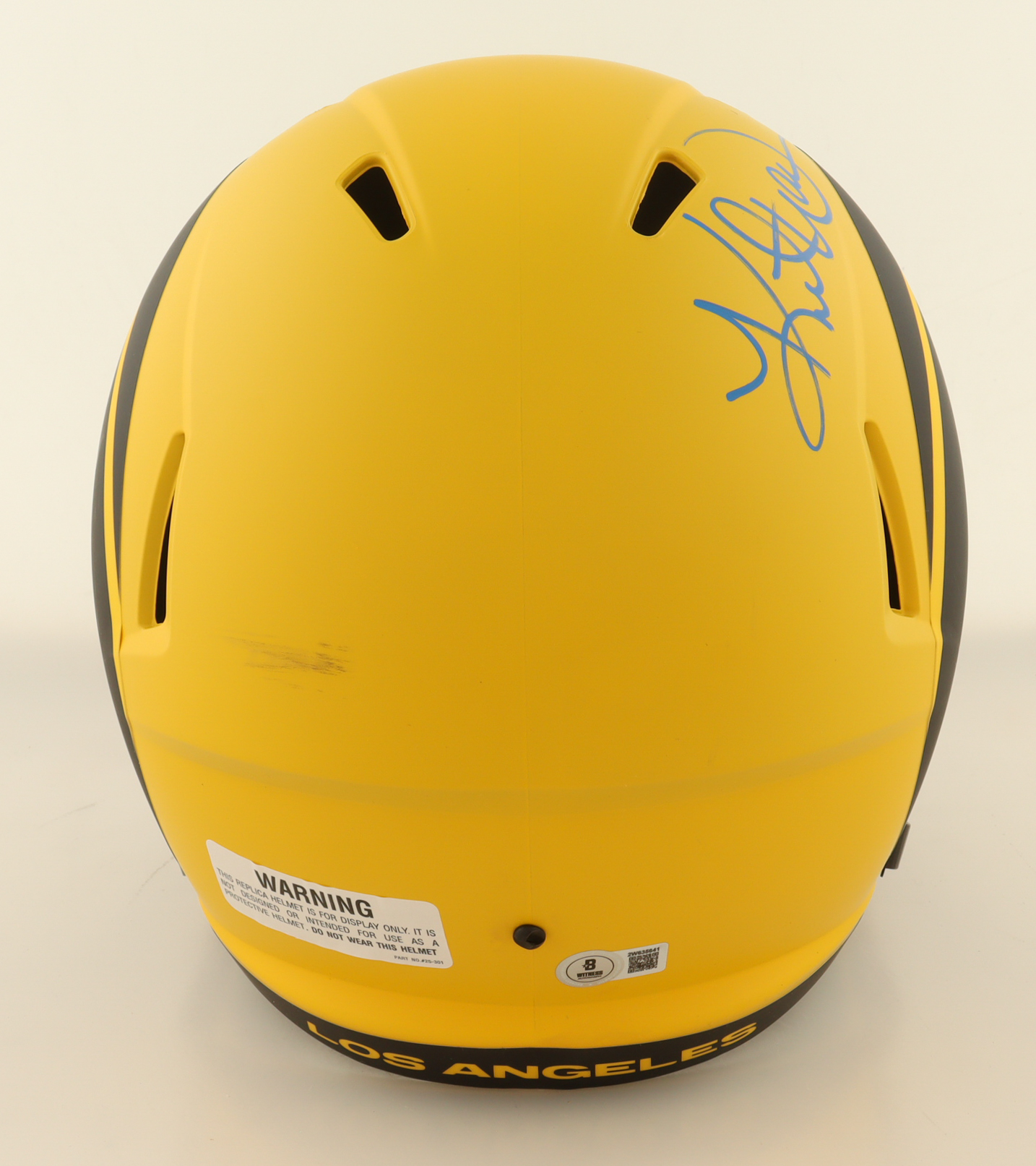 Kurt Warner Signed Rams Full-Size Rave Speed Helmet (Beckett) at PristineAuction.com Kurt Warner Signed Rams Full-Size Rave Speed Helmet (Beckett) at PristineAuction.com