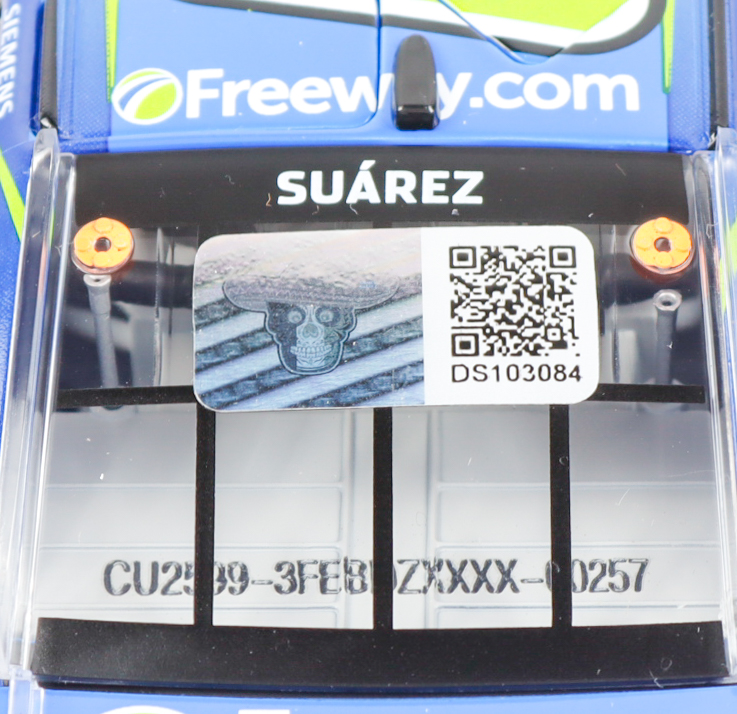 Daniel Suarez Signed 2025 #99 Freeway Insurance Blue Camaro ZL1 | 1:24 Diecast Car (PA) at PristineAuction.com Daniel Suarez Signed 2025 #99 Freeway Insurance Blue Camaro ZL1 | 1:24 Diecast Car (PA) at PristineAuction.com