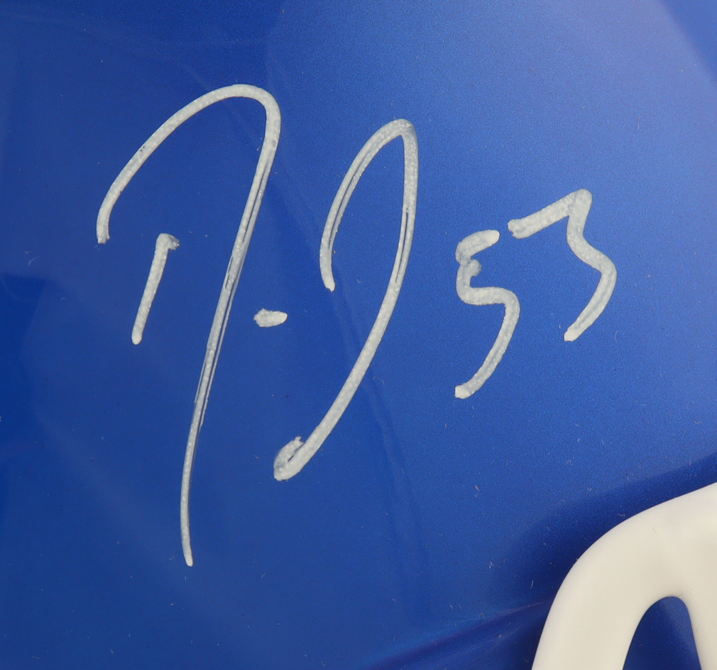 Darius Leonard Signed Colts Full-Size Flash Alternate Speed Helmet (JSA) at PristineAuction.com Darius Leonard Signed Colts Full-Size Flash Alternate Speed Helmet (JSA) at PristineAuction.com